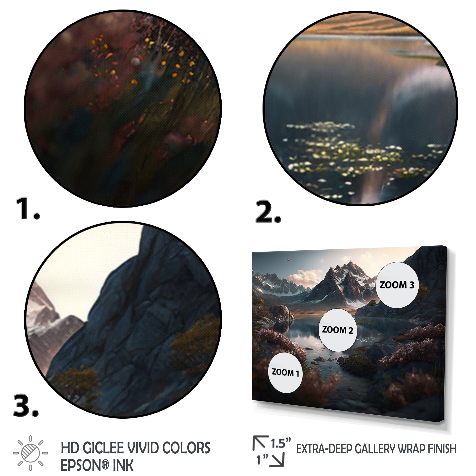 Designart Mountain Landscapes II Canvas Wall Art
