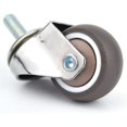 thumbnail image 3 of 4 Roulettes Réglables - M6 X 15mm - Filetage 25mm - Caoutchouc Souple - Filetage TPE - Mini Roues (25mm) - Compatible avec Diverses Marques, 3 of 4