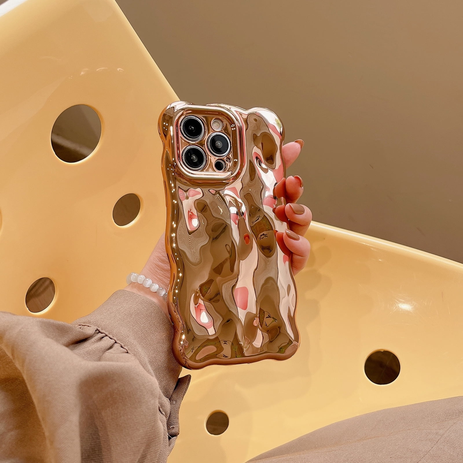 Compatible with iPhone 11 Wavy Phone Case, Cute 3D Wave Bubble