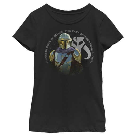 Girl's Star Wars: The Mandalorian Mandalore Way  Graphic Tee Black X Large