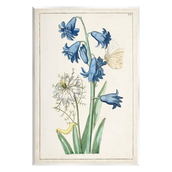 Stupell Industries Nature Bulbs with Moth Botanical & Floral Painting Unframed Art Print Wall Art, 10 x 15