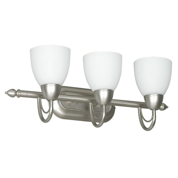 Sunset Lighting F2493 Tempest 3 Light 300 Watt Bathroom Vanity Light - Nickel