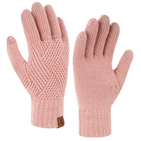FZ FANTASTIC ZONE Womens Winter Touchscreen Gloves Elastic Warm Knit Gloves for Women Cold Weather Gifts