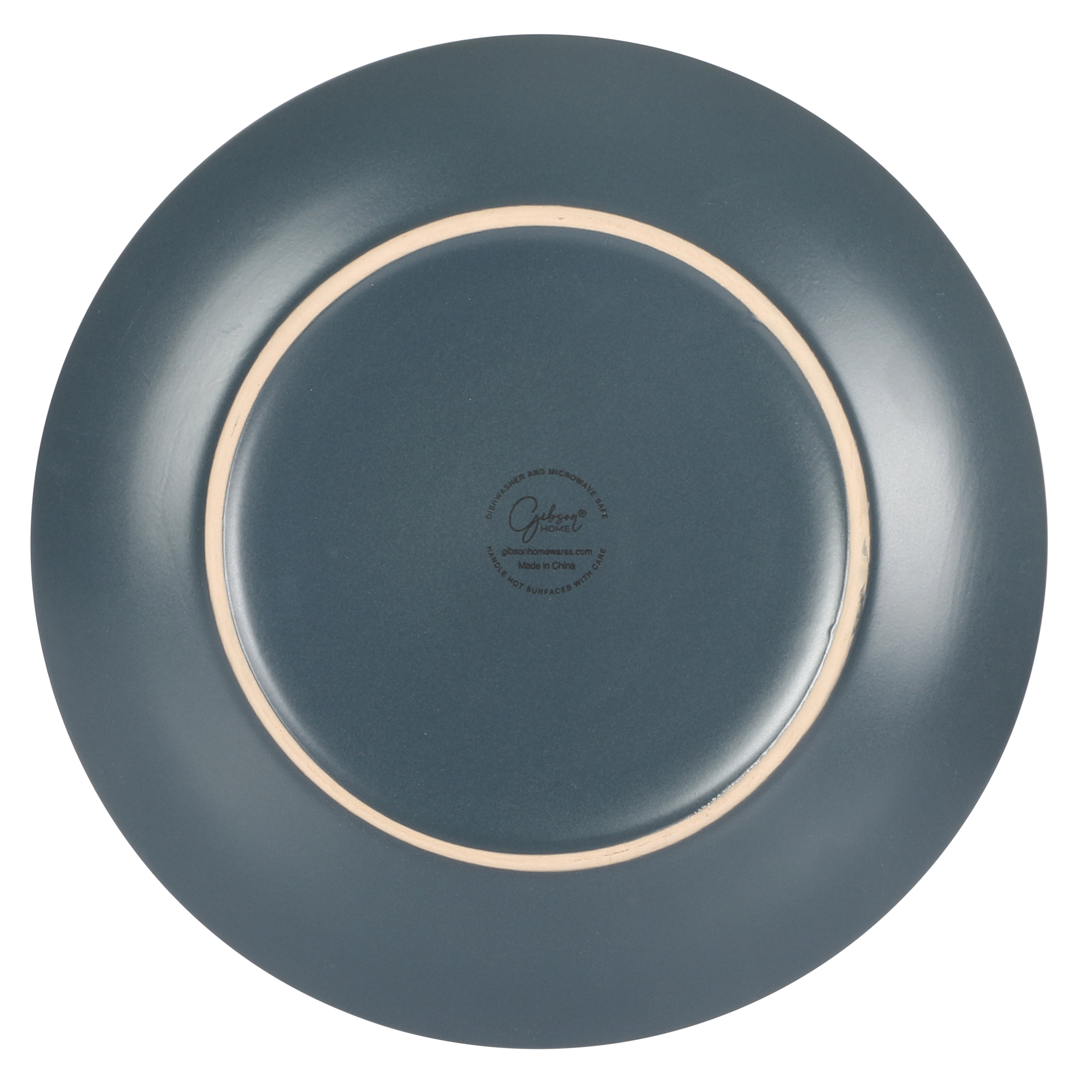 Gibson Home Queensland Blue 12-Piece Stoneware Dinnerware Set