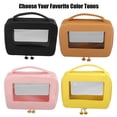 thumbnail image 6 of Unique Bargains Clear Makeup Bag Cosmetic Travel Bag Make Up Brush Organizer Case Transparent for Women Yellow, 6 of 7