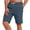 Navy-13, variant on LONKITO Mens Casual Shorts with Pockets Classic Slim Fit Summer Shorts Elastic Waist Drawstring