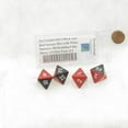 thumbnail image 2 of Black and Red Opaque Dice with White Numbers D8 Doubling Cube 18mm (23/32in) Pack of 4 Wondertrail, 2 of 2