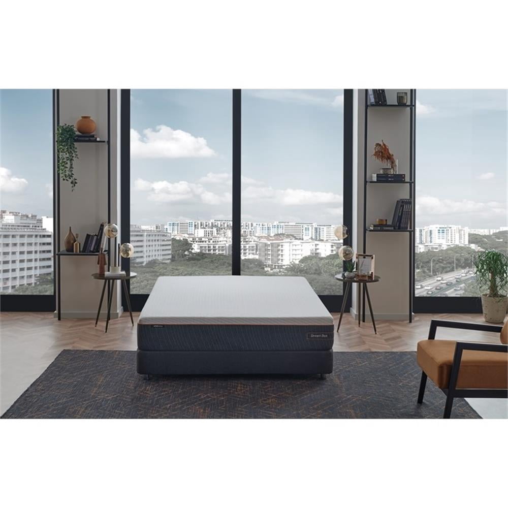 Yatas Bedding Dream Box 39" x 75" Pro Twin Fabric Spring Mattress in White