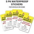 thumbnail image 2 of Occupant with Autism Sticker for Window  5 pk 3x5 Sticker Autistic Nonverbal Driver Resident Emergency Car Warning for Police EMSA Fire First Responder, 2 of 6