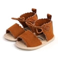 thumbnail image 5 of FDDMis Baby Shoes 12-18 Months Baby Size 3 White Baby Ballerina Shoes for Girls 4-6 Girls Size 10 Shoes Boys Shoes Size Little Kid Fancy Shoes, Brown 0-6 Months, 5 of 9