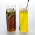 thumbnail image 3 of CIMAXIC Party 2Pcs Glass Cocktail Cup Beverage Drinking Glass Transparent Wine Glass Cold Coffee Cup Party Glass,7.87"X2.36"X2.36", 3 of 4