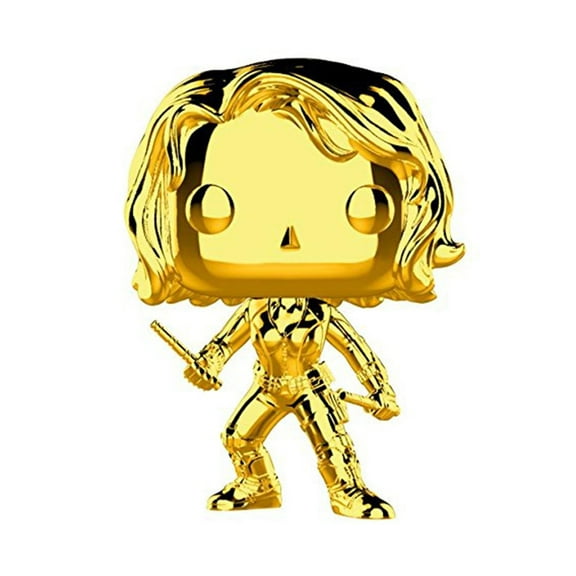 Funko pop! marvel: marvel studios 10 - black widow (chrome gold)