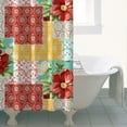 thumbnail image 5 of Waterproof Pioneer Shower Curtain 36x72 Inch Polyester Unique Colorful Floral Shower Curtain for Bathroom Hotel Home Decor with 7 Plastic Hooks, 5 of 5