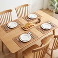 thumbnail image 3 of Placemats Set of 4 Waterproof Placemats for Kitchen Dining Table Decor Heat Resistant  Table Mat Coffee 17.7x11.8inch, 3 of 6
