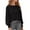 01 Black, variant on Sweaters for Women Fashion Solid Crewneck Loose Fit Long Sleeve Contrast Knit Pullover Sweater Jumper Tops Beige M