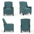 thumbnail image 4 of Stylish Teal Accent Chair for Living Spaces, 4 of 7