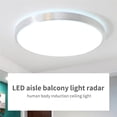 thumbnail image 3 of Bewildely Luz de techo LED con sensor de movimiento Detective de movimiento Luz de techo Luz de techo de aluminio redonda plana Detective Iluminación y accesorios 27cm 12w, 3 of 6