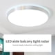 thumbnail image 2 of Bearachild Luz de techo LED con sensor de movimiento Detective de movimiento Luz de techo Luz de techo de aluminio redonda plana Detective Iluminación y accesorios 27cm 12w, 2 of 6