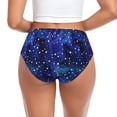 thumbnail image 3 of Womens Underwear - stars blue Glitter starry No Show Seamless Underwear for Women, Stretch Women's Panties, Hipster Soft Comfort Ladies Panties Bikini Underwear Briefs, 3 of 6