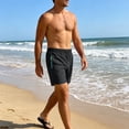 thumbnail image 2 of EOYWHK Chino Shorts Quick Dry Breathable Elastic Waist Chino Shorts for Men Soft Lightweight Casual Activewear Daily Wear Outdoor Black L, 2 of 6