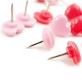 thumbnail image 3 of En Forma de Corazon 100 Unids Calidad de Plastico Junta de Corcho de Seguridad Color Push Pins Rosa, 3 of 5