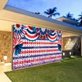thumbnail image 5 of Independence Day Patriotic Garage Door Decoration Banner, Large Size Red White Blue Fourth of July Patriotic Backdrop Garage Door Decoration Mural Wallpaper Festival Party Interior Outdoor Banner, 5 of 6