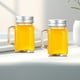 thumbnail image 3 of 4 frascos de vidrio para mermelada, tipo Mason, con tapa y asa, ideales para frutas y velas., 3 of 8