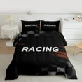 thumbnail image 2 of Feelyou Extreme Racing Car Full Size Comforter Sets, Modern Speed Sports Bedding Comforter Set, Teens Boys Girls Kids Reversible Bedding Sets, Lightweight Room Decor, 3-Piece, 2 of 8
