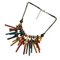 thumbnail image 4 of Collier Africain Déclaration Collier Ethnique Collier en Bois Collier Coloré, 4 of 9