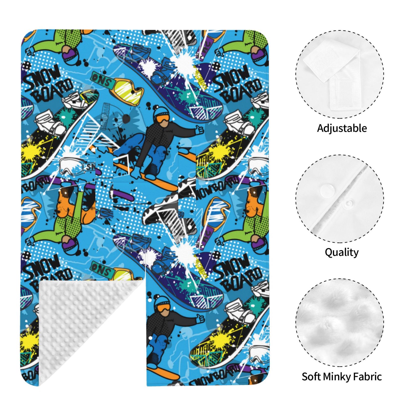 Car Seat Cover Baby - snow board blue Breathable Infant Car Seat Cover for Baby Carseat, Lightweight Comfort Baby Essentials Must Haves Newborn Stuff for Girl Boy