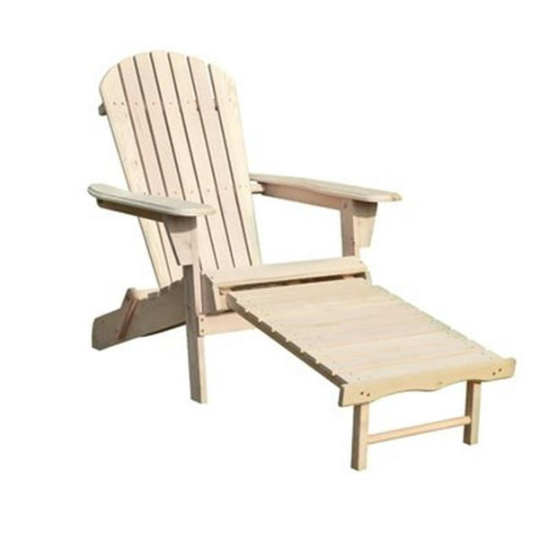 Adirondack Chair Kit with Pullout Ottoman - Walmart.com ...