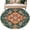 Green, variant on Round Rugs 5Ft, Bohemian Floral Round Area Rug Washable Indoor Throw Carpet, Abstract Retro Flowers Texture Soft Non Slip Circle Rug for Cabinet Bathroom Home Decor Aesthetic