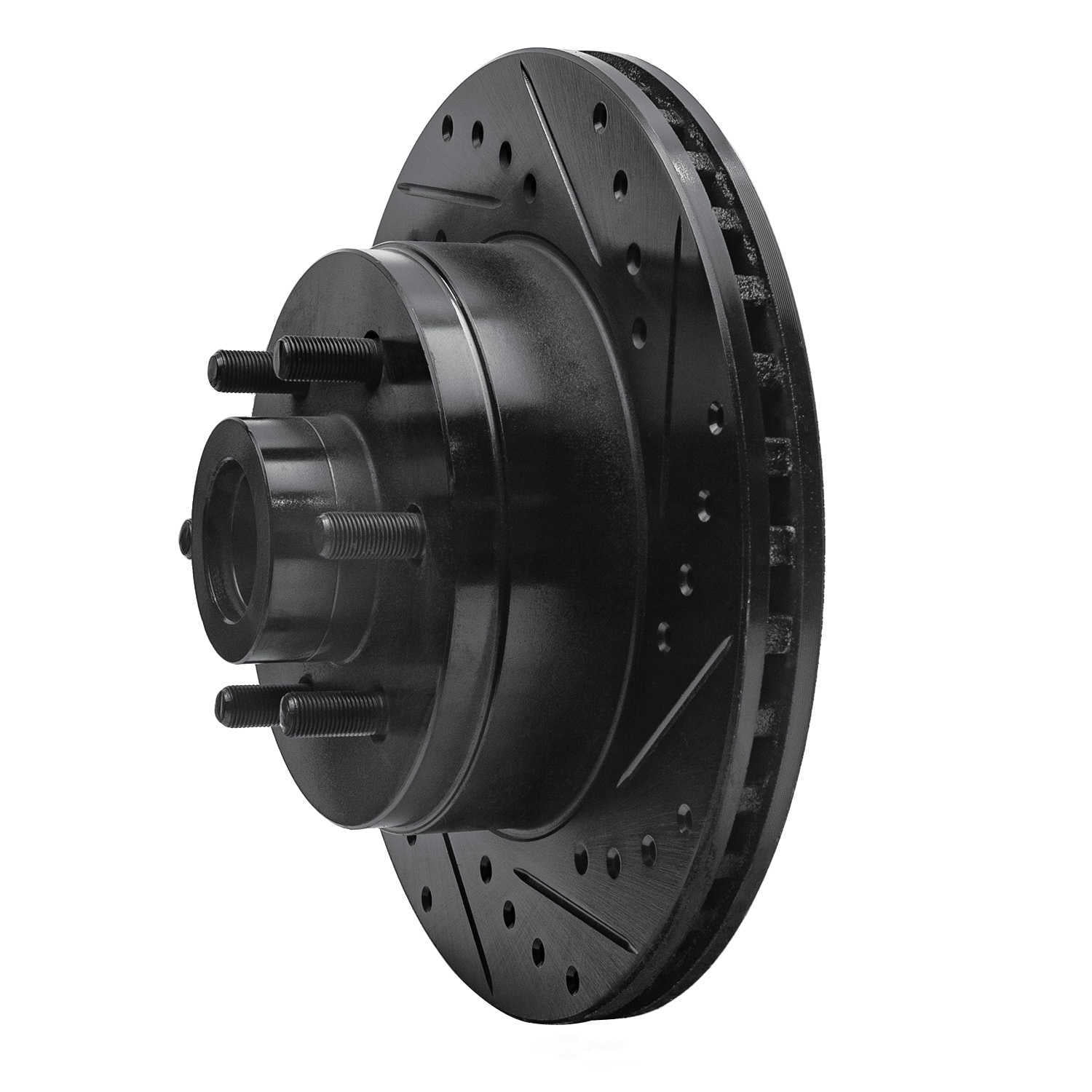 Dynamic Friction Company 633-40068R DFC Brake Rotor - Drilled And Slotted - Black