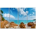 thumbnail image 2 of Rocky Seychelles Island Panorama - Oversized Beach Canvas Artwork, 2 of 3