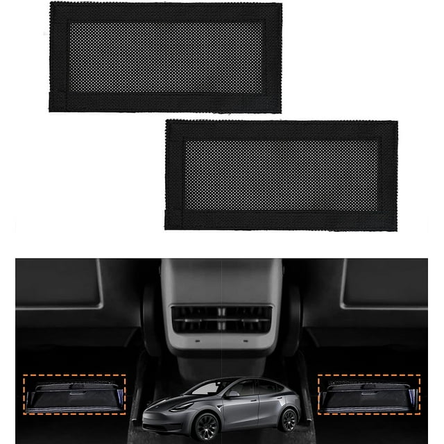 (4 uds) Y/3 cubierta de rejilla de ventilación del asiento trasero Protector de rejillas estilo Velcro asiento salida de aire acondicionado rejilla de ventilación de flujo de aire cubiertas de pr