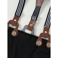 thumbnail image 5 of CARETOO Boy Clothes 6-12T Big Kid Dress Shirt Bowtie Suspender Pants Outfit Sets Gentleman Wedding, 5 of 11