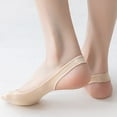 thumbnail image 4 of Dyfzdhu No Show Socks Women Ballerina Socks Solid Non Slip Socks Ice Stockings Socks Hollow Boat Socks, 4 of 4