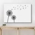 thumbnail image 3 of wall26 Canvas Print Wall Art Dandelion Silhouettes Blowing in The Wind Floral Botanical Digital Art Realism Rustic Scenic Relax/Calm Multicolor for Living Room, Bedroom, Office - 32"x48", 3 of 5