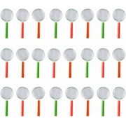 Kicko Plastic Magnifying Glass - Pack of 24-4.25 Inches Assorted Colors - Mini Handheld