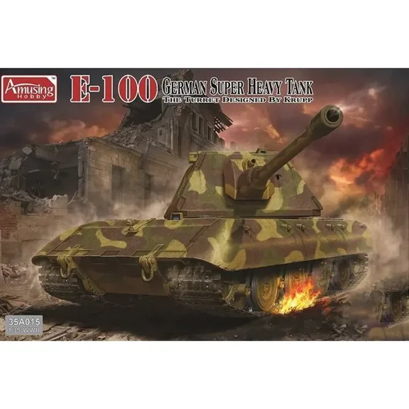 Amusing Hobby 35A015 1/35 Super Heavy Tank E-100 Krupp Turret - Scale Assemble Model Kit