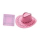 thumbnail image 5 of Bandana Sombrero de vaquero Gorra de protección solar Accesorios para fotos Sombreros Sombreros de para mujeres Hombres Rosa claro Yuyangstore Sombrero de vaquero con pañuelo, 5 of 8