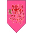 thumbnail image 3 of Christmas Pet and Dog Bandana Screen Printed, "Santa, Stop Here! We Have Cookies!", 3 of 9