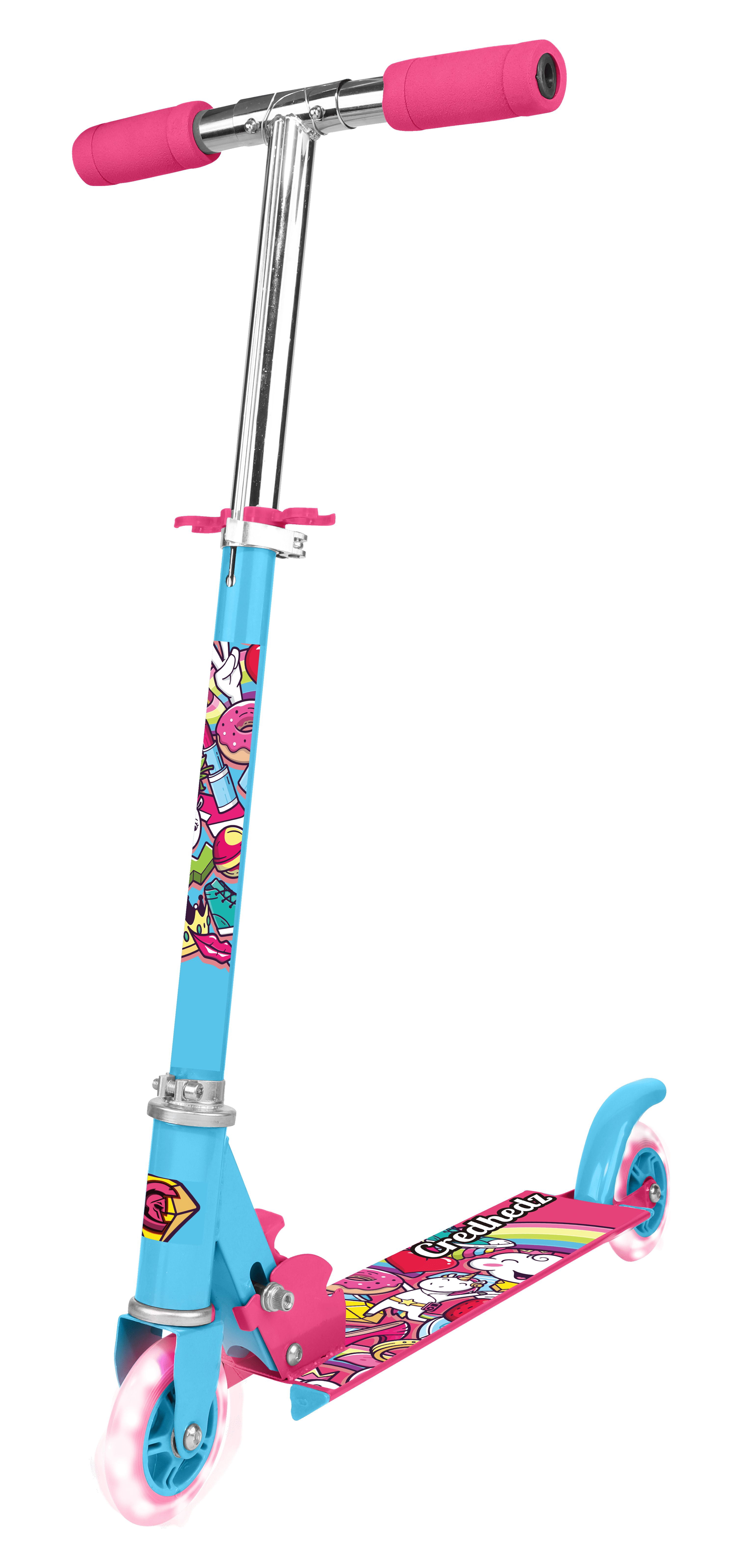 Voyager 2 Wheel Scooter Light Up Wheel- Graffiti, for Unisex Ages 5+