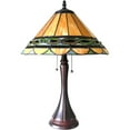 thumbnail image 2 of Chloe Lighting Gisele Tiffany-Style 2-Light Baroque Table Lamp with 16" Shade, 2 of 2