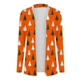 thumbnail image 4 of Oplxuo Christmas Cardigan Sweaters for Women Casual Long Sleeve Xmas Graphic Lightweight Long Cardigans Fall Outwear, 4 of 6