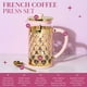 thumbnail image 3 of Paris Hilton - Cafetera de prensa francesa con cuchara medidora en forma de coraz&oacute;n, juego de 2 piezas, 8 tazas o 34 onzas, rosa, 3 of 5