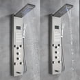 thumbnail image 3 of Brushed Nickel LED Shower Panel Column With Shower Temperature Screen, 3 of 12