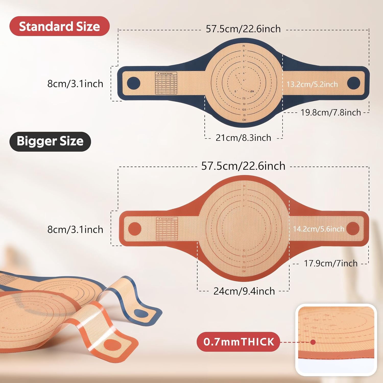 Silicone Bread Sling for Dutch Oven, Non-Stick Silicone Bread Baking Mat for Sourdough, Dough Lifter Liner with Handles