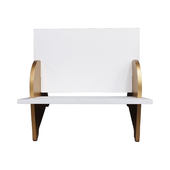 15" Gold & White Tabletop Bookshelf by Ashland  - Spring Home Decor