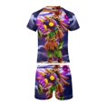 thumbnail image 6 of The Legend of Zelda Boys Two Piece Swimsuit Kids Swimwear Set Short Sleeve Bathing Suit Trunks And Shirt, 6 of 7